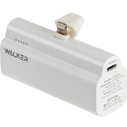 Внешний АКБ WALKER WB-960 Mini (5000mAh), Lightning, белое