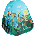Палатка детская игровая "Майнкрафт" 81х90х81см, в сумке