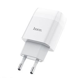 Сетевое ЗУ 2USB 3A HOCO C80A, Rapido, PD, QC3.0, белый