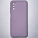 Задняя накладка SILICONE COVER Soft Mate для Samsung Galaxy A03S лавандовый