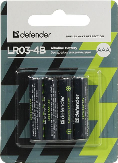 Элемент питания DEFENDER R03 BL-4