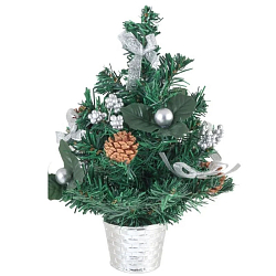 Ёлка искуственная декорированная ВОЛШЕБНАЯ СТРАНА SYCB17-121 30 см арт.003254