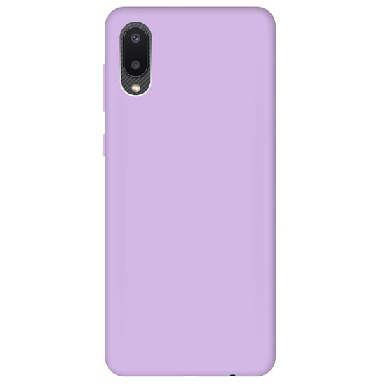 Силиконовый чехол NONAME для Samsung Galaxy A02 сиреневый