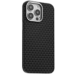 Задняя накладка KEEPHONE KEVILAR PARIS MAGSAFE CARBON CASE для iPhone 16 PRO MAX (BLACK)