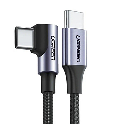 Кабель Type-C <--> Type-C  1.0м UGREEN US255 (50123) серо-черный