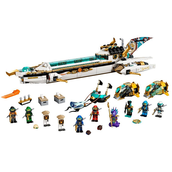 Конструктор LEGO NINJAGO 71756 Подводный «Дар Судьбы» (Уценка)