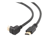 Кабель HDMI <--> HDMI  1.8м GEMBIRD/CABLEXPERT CC-HDMI490-6, ver.1.4, углов. разъем, черный, пакет