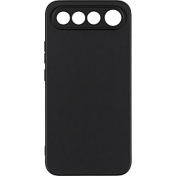 Задняя накладка ZIBELINO Soft Matte для Realme 16 5G (черный) с микрофиброй