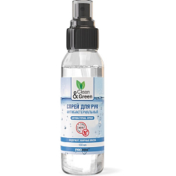 Спрей для рук антибактериальный Clean&Green CG8001, 100 мл