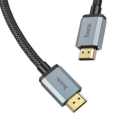 Кабель HDMI <--> HDMI  2.0м HOCO US03, черный, 48 Гбит/с, 8K ULTRA HD, 7680*4320