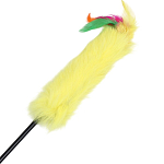 Дразнилка меховая "Камыш", жёлтая   7806336