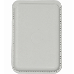 Кошелек для карт MagSafe Leather Wallet для Apple iPhone с анимацией, белый