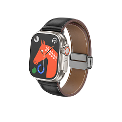 Кожанный ремешок HOCO AS103 для APPLE Watch 42/44/45/49mm, чёрный