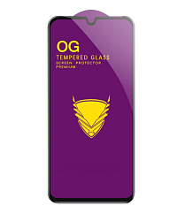 Противоударное стекло NONAME для SAMSUNG Galaxy M01, OG PREMIUM, черное, полный клей