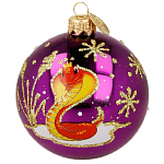 Шар "Змея- королева", 80мм., в подарочной упаковке КУ-80-244018/1