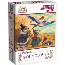 Пазл фигурный деревянный Страна сказок «Дюймовочка»