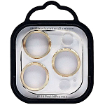 Противоударное стекло для камеры СG05 для iPhone 14 Pro/14 Pro Max (gold)