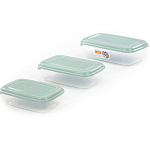 Набор ёмкостей №2 (прямоугольные с крышками): №№ 39 (1 л), 40 (1,6 л), 41 (2,7 л)