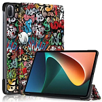 Чехол футляр-книга ZIBELINO Tablet для XIAOMI Pad 5/5 Pro (11.0") ("Граффити") с магнитом