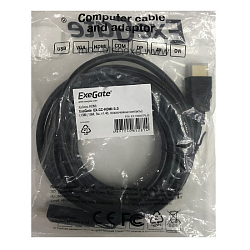 Кабель HDMI <--> HDMI  5.0м EXEGATE EX138957RUS, v1.4b, позолоченные контакты