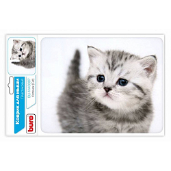 Коврик BURO BU-M40087 рисунок/котенок