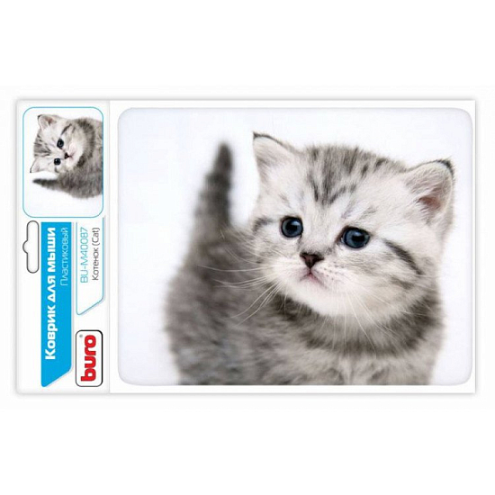 Коврик BURO BU-M40087 рисунок/котенок