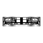 Рамка номерного знака AVS RN-12 хром