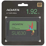 Накопитель SSD 2.5" 1.92TB ADATA SU630SS Client SSD ASU630SS-1T92Q-R SATA 6Gb/s, 520/450, IOPS 40/65K, MTBF 1.5M, 3D QLC, 400TBW, RTL