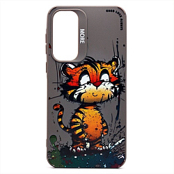 Задняя накладка SC335 для Samsung Galaxy A55  (тигр) (gray) (232916)