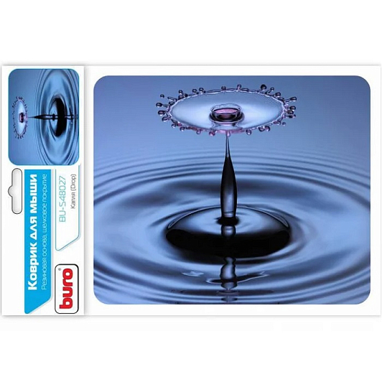 Коврик BURO BU-S48027 рисунок/капля