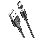 Кабель USB <--> Type-C  1.0м HOCO X52 Sereno магнитный черный