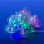 Гирлянда "Нить - с насадками" 2.8 м, свечение мульти, BELLS ULD-S0280-020/DTA RGB