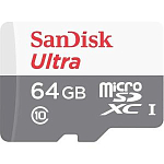 Micro SD 64Gb SanDisk Class 10 Ultra UHS-I 100MB/s без адаптера