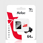 Micro SD 64GB Netac P500 Eco Class 10 UHS-I + адаптер SD