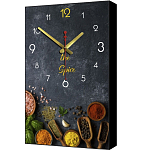 Часы-картина настенные, для кухни, "Специи", плавный ход, 57 х 35 х 4 см 4464635