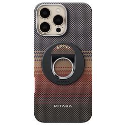 Задняя накладка PITAKA Sunset popsocet MagEZ Grip для iPhone 16 Pro Max