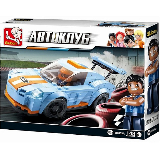 Конструктор Sluban «Спорткар», 148 деталей 4192635