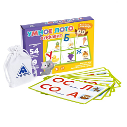 Настольная игра "Умное лото. Алфавит"   3807325