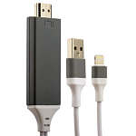 Кабель HDMI <--> Lightning 2.0м NONAME с питанием через USB