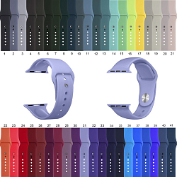 Силиконовый ремешок ISA Silicone для Apple Watch 42/44/45/49mm цвета в ассоритменте