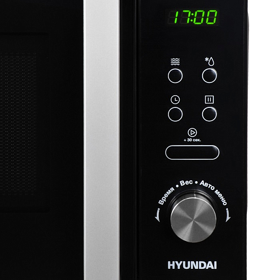 Микроволновая печь HYUNDAI HYM-D3001 черный/хром