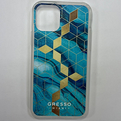 Задняя накладка GRESSO для iPhone 11 Pro. Коллекция "Drama Queen". Модель "Ultraviolet Agate".