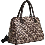 Сумка дорожная на молнии, цвет коричневый