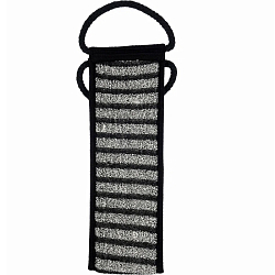 Мочалка БАННЫЕ ШТУЧКИ "Мужская" лента, 10х60 см (10х74 см с ручками) 41264