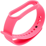 Силиконовый ремешок для Xiaomi mi band 5/6  ярко-розовый
