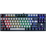 Клавиатура GEMBIRD KB-G600, черная, 87кл, Rainbow, красн.свитчи