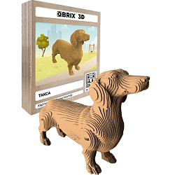 Картонный 3D конструктор QBRIX Такса