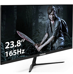 Монитор 23.8" ExeGate Combat EG2407CA IPS 1920x1080, 165 Гц, 1 мс, 16:9, 300 кд/м², HDMI, DP, 3.5 Jack, USB Hub, динамики (2x3 Вт), черный