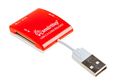 Картридер SMARTBUY (SBR-713-R) красный