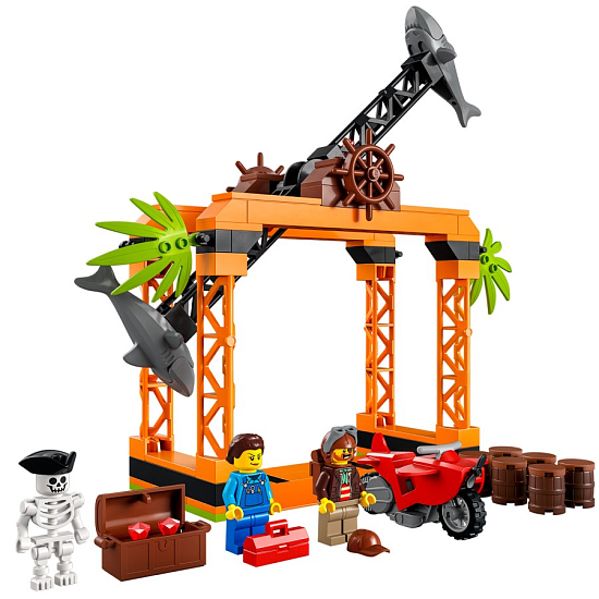 Конструктор LEGO City 60342 Трюк Нападение акулы